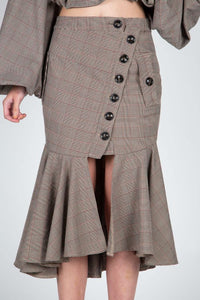 Button Down Mermaid Skirt